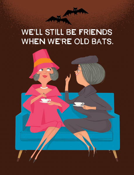 Old Bats Friendship - Greeting Card
