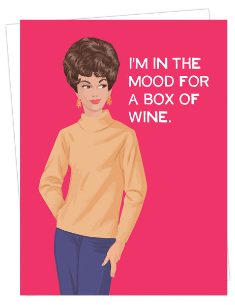 Card - Box Of Wine