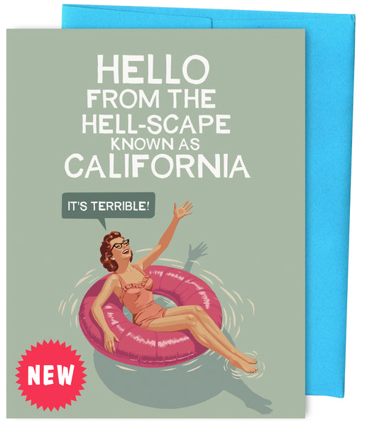 Hello California- Greeting Card