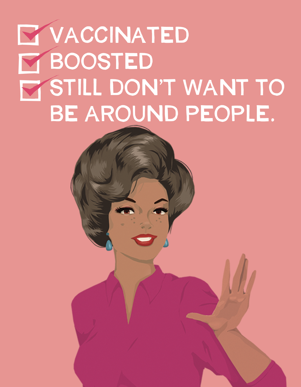 Still don't want to be around people