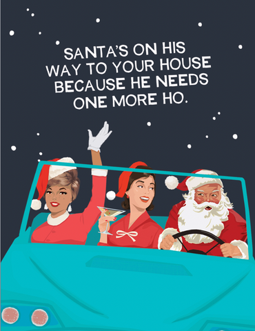 Greeting Card - Santa's Hos