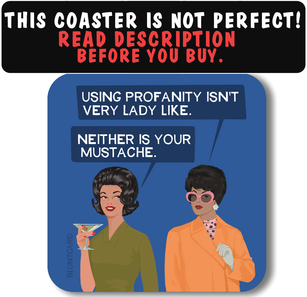 Coaster-mustache-Imperfect Product