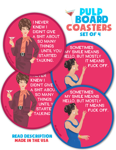 Paper-Pulp Board 4 Coaster 2 Favorites!