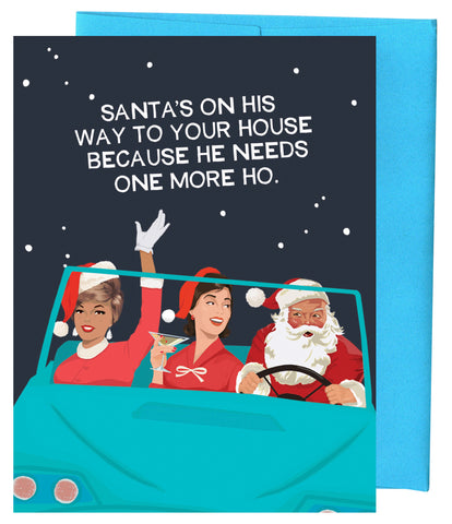 Greeting Card - Santa's Hos