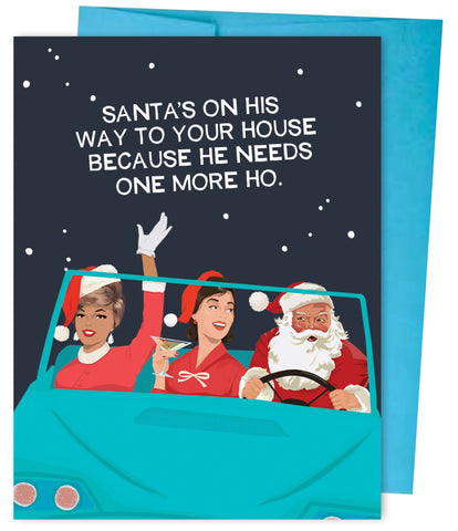 Greeting Card - Santa's Hos