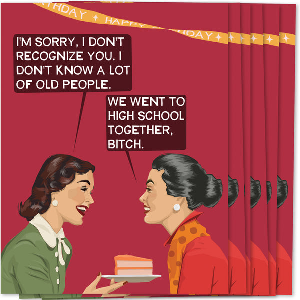 High School Birthday-Six Pack-Wholesale A2 Greeting Card