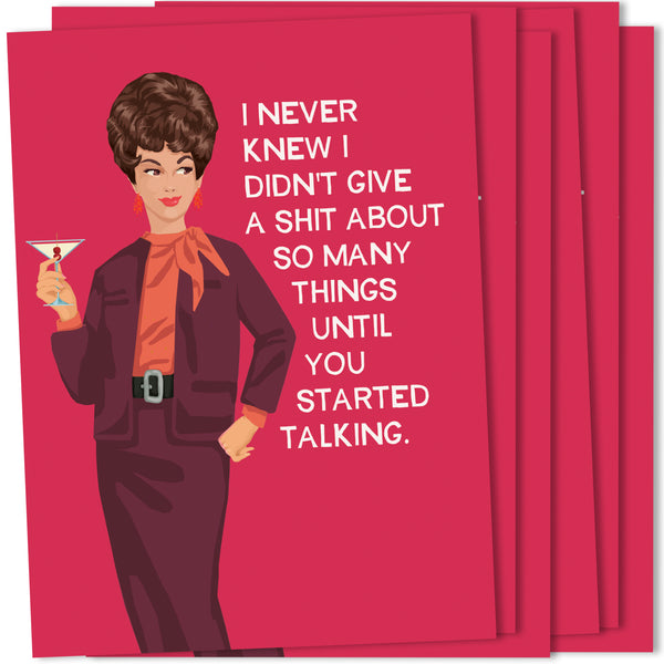 Started Talking-Wholesale A2 Greeting Card