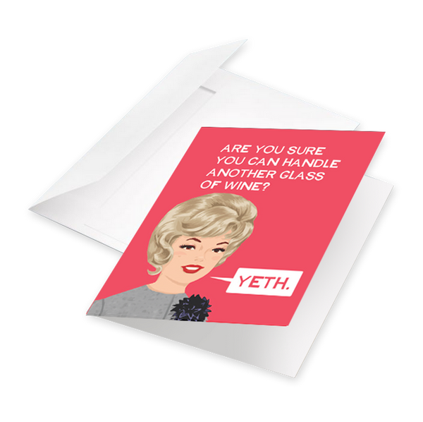 Greeting Card - Yeth