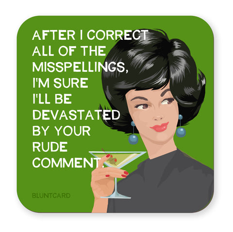 Coaster - Misspellings