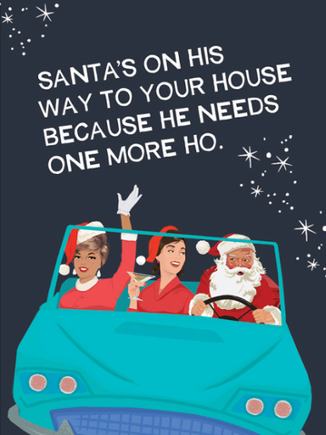 Greeting Card - Santa's Hos